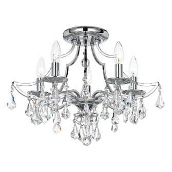 Cedar 18.5'' Swarovski Strass Crystal Polished Chrome Semi Flush Mount (205|5930-CH-CL-S)