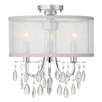 Hampton 14'' Drum Shade Polished Chrome Semi Flush Mount (205|5623-CH_CEILING)