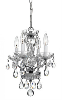 Traditional Crystal 4 Light Spectra Crystal Polished Chrome Mini Chandelier (205|5534-CH-CL-SAQ)