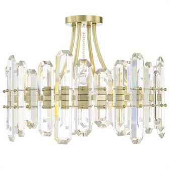 Bolton 4 Light Aged Brass Semi Flush Mount (205|BOL-8884-AG)