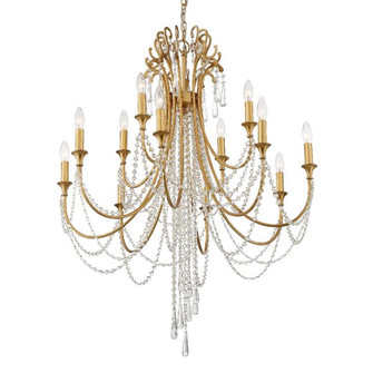 Arcadia 12 Light Antique Gold Chandelier (205|ARC-1909-GA-CL-MWP)