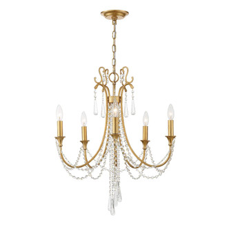 Arcadia 23.5'' Antique Gold Chandelier (205|ARC-1905-GA-CL-MWP)