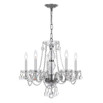 Traditional Crystal 21'' Swarovski Spectra Crystal Polished Chrome Chandelier (205|5085-CH-CL-SAQ)