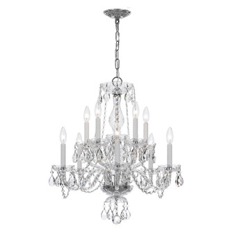 Traditional Crystal 23'' Hand Cut Crystal Polished Chrome Chandelier (205|5080-CH-CL-MWP)