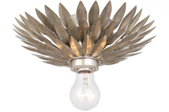 Broche 11'' Antique Silver Flush Mount (205|500-SA)