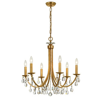 Bridgehampton 26'' Swarovski Strass Crystal Antique Gold Chandelier (205|8826-GA-CL-S)