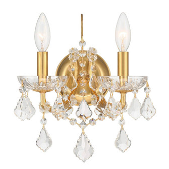 Filmore 10.5'' Swarovski Spectra Crystal Antique Gold Sconce (205|4452-GA-CL-SAQ)
