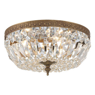 Waltham 12'' Italian Crystal Olde Brass Flush Mount (205|712-OB-CL-I)