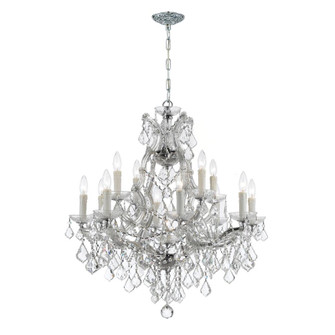 Maria Theresa 28'' Italian Crystal Polished Chrome Chandelier (205|4412-CH-CL-I)