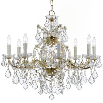 Maria Theresa 9 Light Hand Cut Crystal Gold Chandelier (205|4408-GD-CL-MWP)