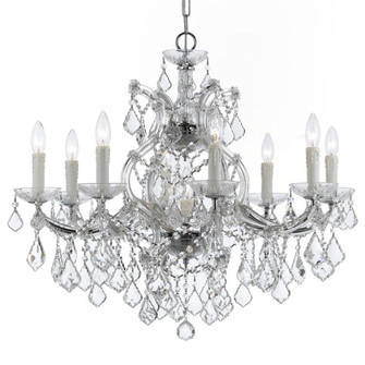 Maria Theresa 9 Light Swarovski Strass Crystal Polished Chrome Chandelier (205|4408-CH-CL-S)