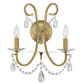 Othello 2 Light Spectra Crystal Vibrant Gold Sconce (205|6822-VG-CL-SAQ)