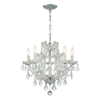 Maria Theresa 20'' Italian Crystal Polished Chrome Chandelier (205|4405-CH-CL-I)