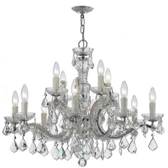 Maria Theresa 12 Light Spectra Crystal Polished Chrome Chandelier (205|4379-CH-CL-SAQ)
