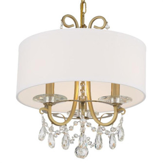 Othello 3 Light Spectra Crystal Vibrant Gold Mini Chandelier (205|6623-VG-CL-SAQ)