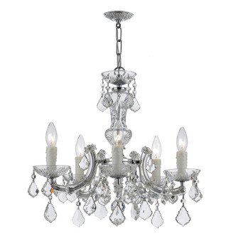 Maria Theresa 20'' Hand Cut Crystal Polished Chrome Chandelier (205|4376-CH-CL-MWP)