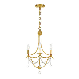 Metro 15.5'' Antique Gold Chandelier (205|423-GA)