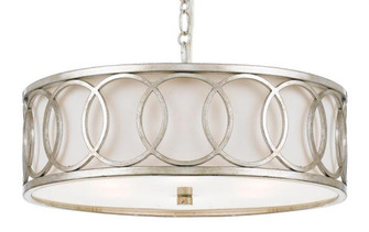 Libby Langdon for Crystorama Graham 6 Light Antique Silver Chandelier (205|287-SA)