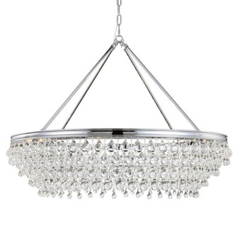 Calypso 8 Light Crystal Teardrop Polished Chrome Chandelier (205|278-CH)