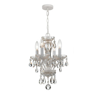 Welton 11'' Hand Cut Crystal Wet White Chandelier (205|5534-WW-CL-MWP)