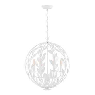 Broche 21'' Matte White Chandelier (205|506-MT)