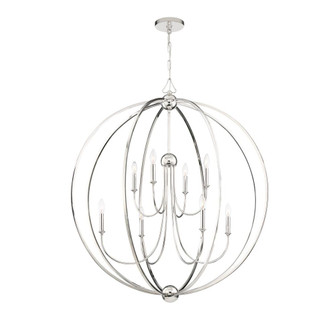 Libby Langdon Sylvan 40'' Polished Nickel Chandelier (205|2246-PN_NOSHADE)