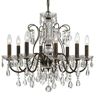 Butler 8 Light Hand Cut Crystal English Bronze Chandelier (205|3028-EB-CL-MWP)