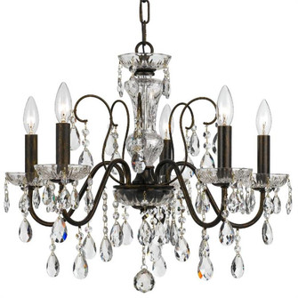 Butler 5 Light Spectra Crystal English Bronze Chandelier (205|3025-EB-CL-SAQ)