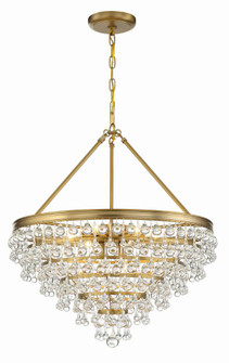 Calypso 25'' Crystal Teardrop Vibrant Gold Chandelier (205|137-VG)