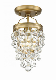 Calypso 7.25'' Crystal Teardrop Vibrant Gold Semi Flush Mount (205|131-VG_CEILING)