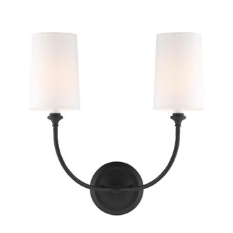 Libby Langdon Sylvan 2 Light Black Forged Sconce (205|2242-BF)