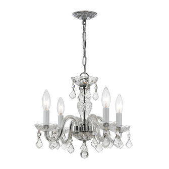 Traditional Crystal 15'' Italian Crystal Polished Chrome Chandelier (205|1064-CH-CL-I)