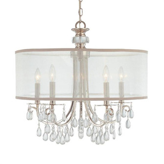 Hampton 5 Light Drum Shade Polished Chrome Chandelier (205|5625-CH)