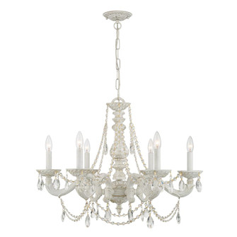 Paris Market 28'' Hand Cut Crystal Antique White Chandelier (205|5026-AW-CL-MWP)