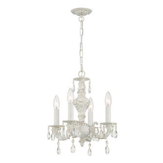 Paris Market 13.5'' Hand Cut Crystal Antique White Chandelier (205|5024-AW-CL-MWP)