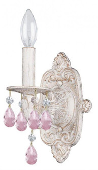 Paris Market 1 Light Rose Crystal Antique White Sconce (205|5021-AW-RO-MWP)