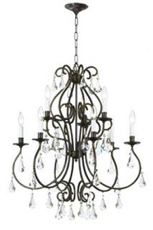 Ashton 9 Light Hand Cut Crystal English Bronze Chandelier (205|5019-EB-CL-MWP)