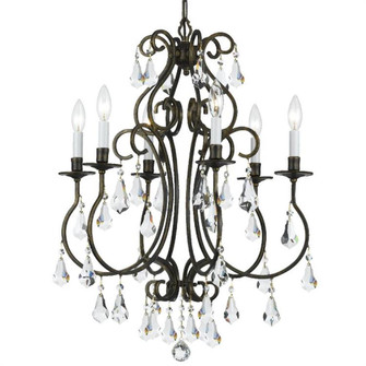 Ashton 6 Light Hand Cut Crystal English Bronze Chandelier (205|5016-EB-CL-MWP)