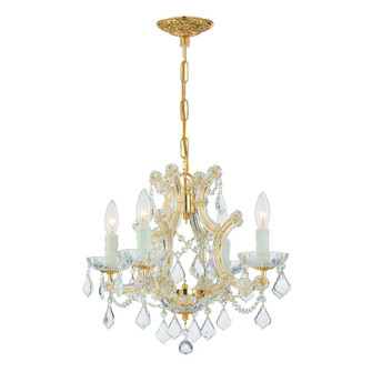 Maria Theresa 16.5'' Swarovski Strass Crystal Gold Chandelier (205|4474-GD-CL-S)