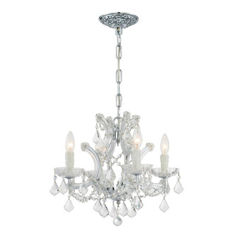 Maria Theresa 16.5'' Hand Cut Crystal Polished Chrome Chandelier (205|4474-CH-CL-MWP)