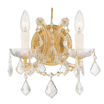 Maria Theresa 10.5'' Hand Cut Crystal Gold Sconce (205|4472-GD-CL-MWP)