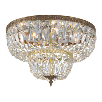Waltham 18'' Clear Hand Cut Olde Brass Flush Mount (205|718-OB-CL-MWP)
