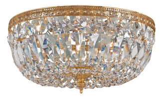 Crystorama 3 Light Swarovski Strass Crystal Olde Brass Flush Mount (205|716-OB-CL-S)