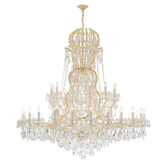 Maria Theresa 37 Light Swarovski Strass Crystal Gold Chandelier (205|4460-GD-CL-S)