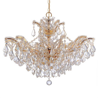 Maria Theresa 6 Light Hand Cut Crystal Gold Chandelier (205|4439-GD-CL-MWP)