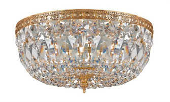 Crystorama 3 Light Hand Cut Crystal Olde Brass Flush Mount (205|714-OB-CL-MWP)