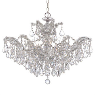 Maria Theresa 6 Light Swarovski Strass Crystal Polished Chrome Chandelier (205|4439-CH-CL-S)