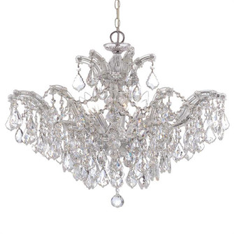 Maria Theresa 6 Light Hand Cut Crystal Polished Chrome Chandelier (205|4439-CH-CL-MWP)