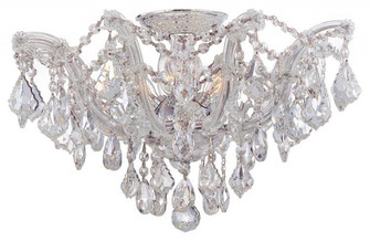 Maria Theresa 5 Light Hand Cut Crystal Polished Chrome Semi Flush Mount (205|4437-CH-CL-MWP)