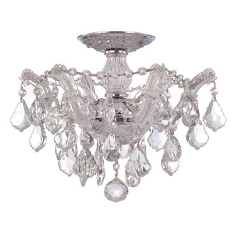 Maria Theresa 13.5'' Swarovski Strass Crystal Polished Chrome Semi Flush Mount (205|4430-CH-CL-S)